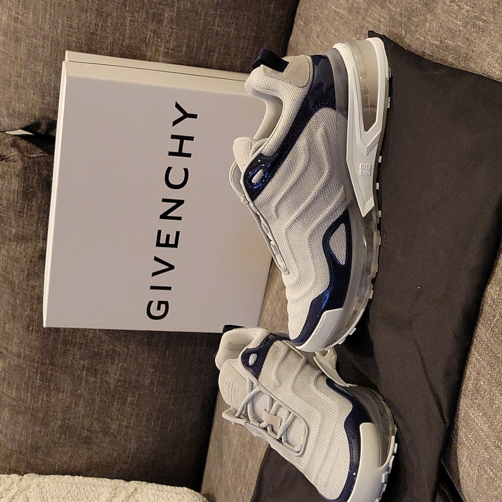 Givenchy men's GIV 1 blue/silvery size 10 (43) - Picture 1 of 6